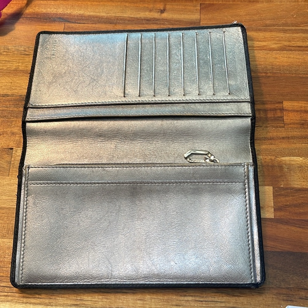 Chanel Auth Quilted Mademoisele Blk Ligne Tall Fold Wallet/Clutch. P - Picture 3 of 16